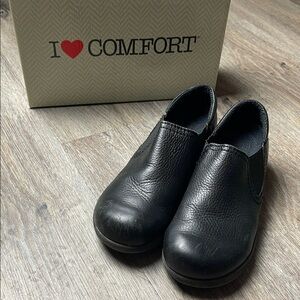 I Love Comfort Black Slip-On Shoes
